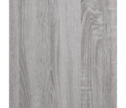 Aparador alto madera contrachapada gris Sonoma 34,5x34x180 cm