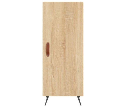 Aparador de madera contrachapada roble Sonoma 34,5x34x180 cm