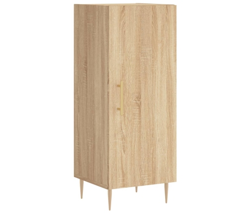 Aparador de madera contrachapada roble Sonoma 34,5x34x180 cm