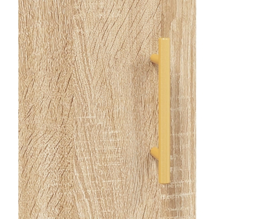 Aparador de madera contrachapada roble Sonoma 34,5x34x180 cm