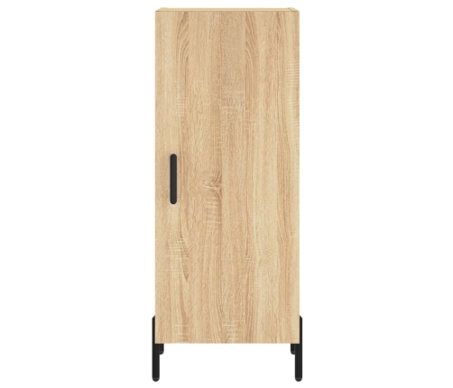 Aparador de madera contrachapada roble Sonoma 34,5x34x180 cm