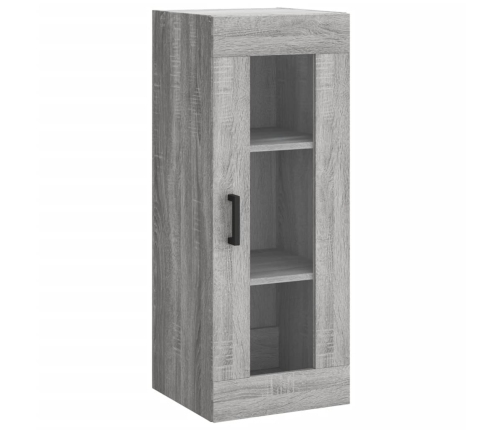 Aparador alto madera contrachapada gris Sonoma 34,5x34x180 cm