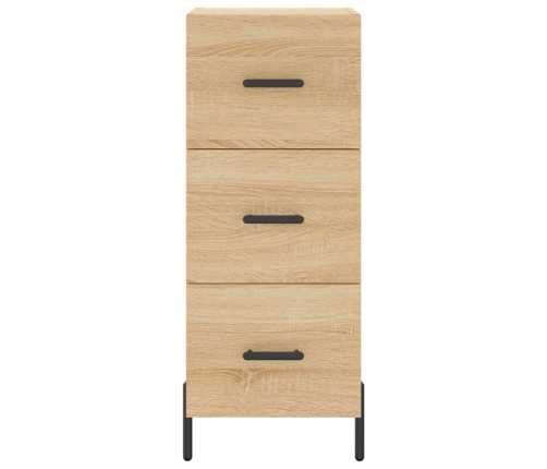 Aparador de madera contrachapada roble Sonoma 34,5x34x180 cm