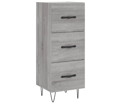 Aparador alto madera contrachapada gris Sonoma 34,5x34x180 cm