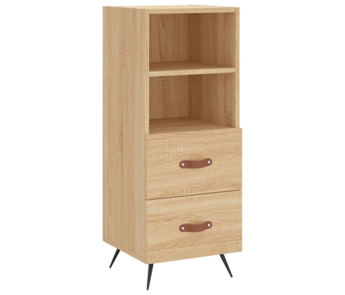 Aparador de madera contrachapada roble Sonoma 34,5x34x180 cm