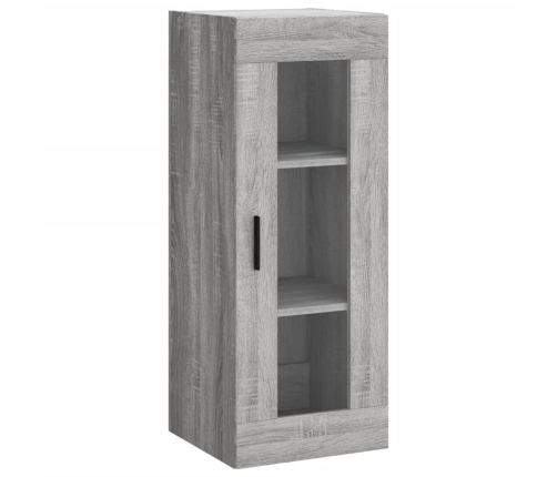 Aparador alto madera contrachapada gris Sonoma 34,5x34x180 cm