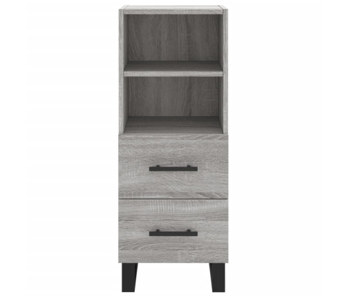 Aparador alto madera contrachapada gris Sonoma 34,5x34x180 cm