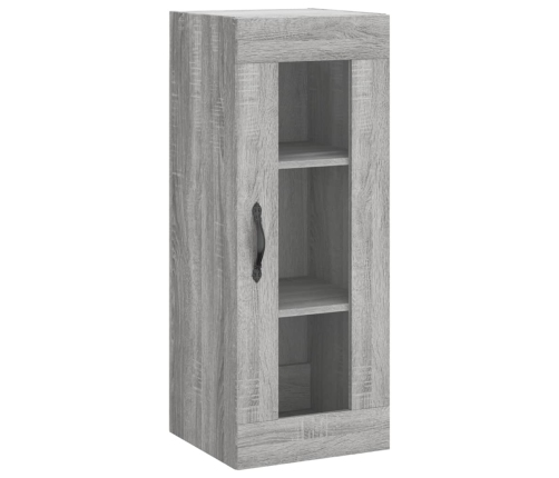 Aparador alto madera contrachapada gris Sonoma 34,5x34x180 cm