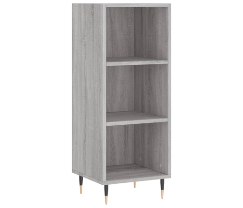 Aparador alto madera contrachapada gris Sonoma 34,5x34x180 cm