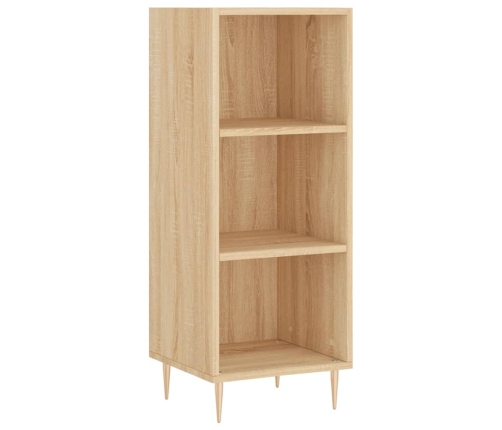 Aparador de madera contrachapada roble Sonoma 34,5x34x180 cm