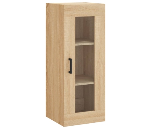 Aparador de madera contrachapada roble Sonoma 34,5x34x180 cm