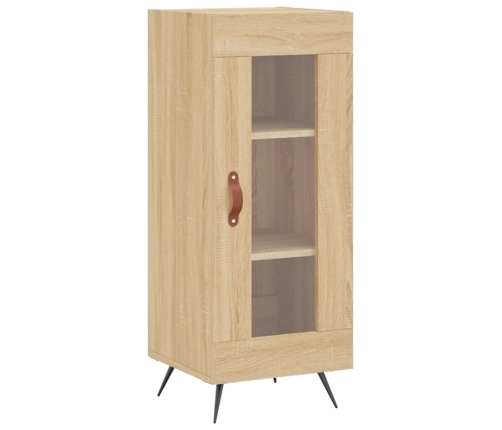 Aparador de madera contrachapada roble Sonoma 34,5x34x180 cm