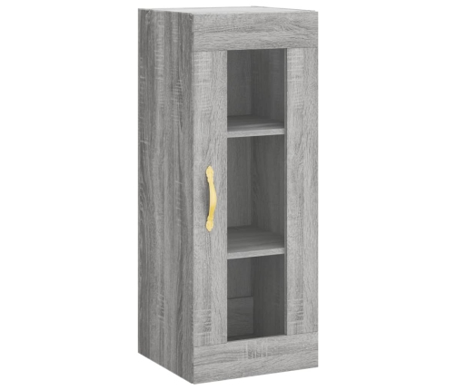 Aparador alto madera contrachapada gris Sonoma 34,5x34x180 cm