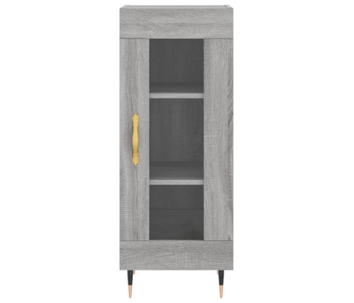 Aparador alto madera contrachapada gris Sonoma 34,5x34x180 cm