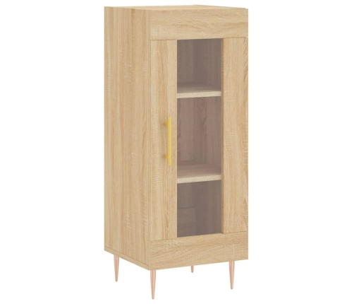 Aparador de madera contrachapada roble Sonoma 34,5x34x180 cm