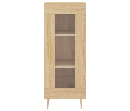 Aparador de madera contrachapada roble Sonoma 34,5x34x180 cm