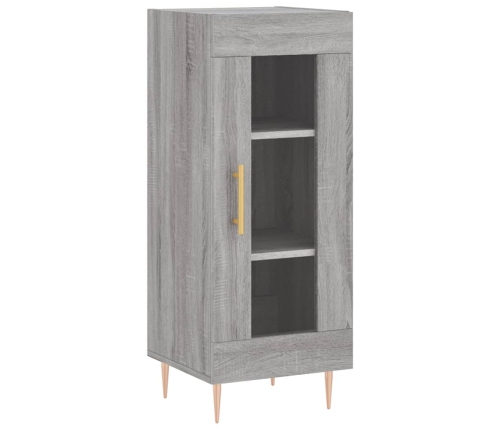 Aparador alto madera contrachapada gris Sonoma 34,5x34x180 cm