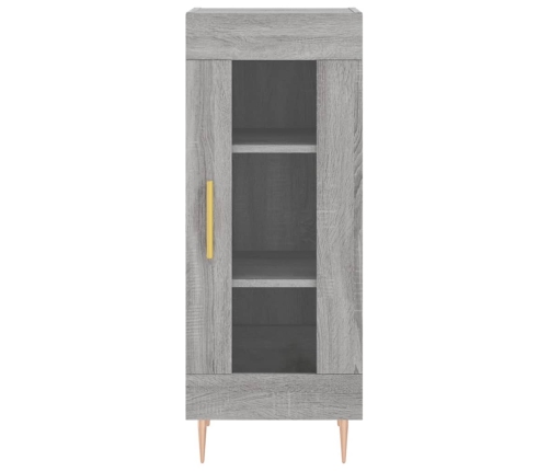 Aparador alto madera contrachapada gris Sonoma 34,5x34x180 cm