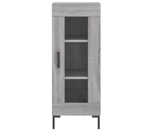 Aparador alto madera contrachapada gris Sonoma 34,5x34x180 cm