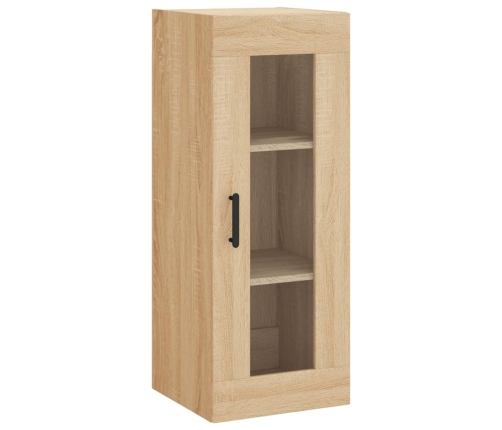 Aparador de madera contrachapada roble Sonoma 34,5x34x180 cm