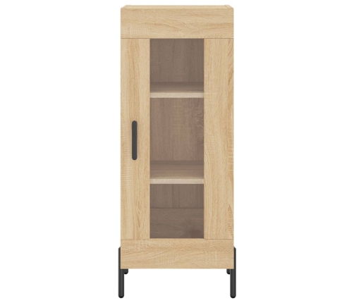 Aparador de madera contrachapada roble Sonoma 34,5x34x180 cm