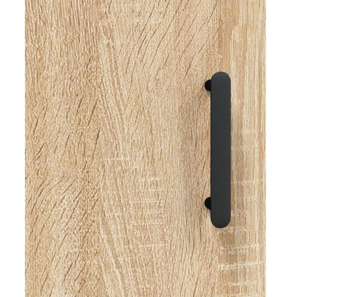 Aparador de madera contrachapada roble Sonoma 34,5x34x180 cm