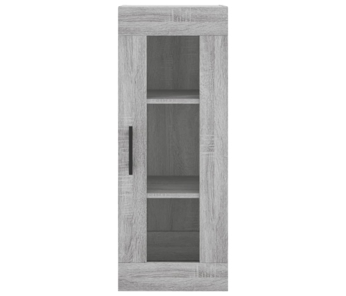 Aparador alto madera contrachapada gris Sonoma 34,5x34x180 cm