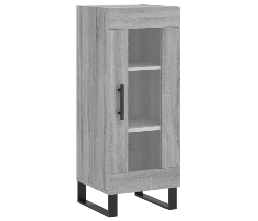 Aparador alto madera contrachapada gris Sonoma 34,5x34x180 cm