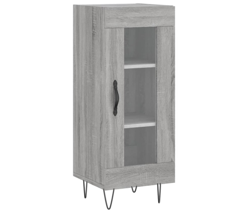 Aparador alto madera contrachapada gris Sonoma 34,5x34x180 cm