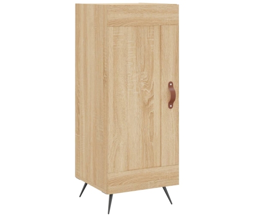 Aparador de madera contrachapada roble Sonoma 34,5x34x180 cm