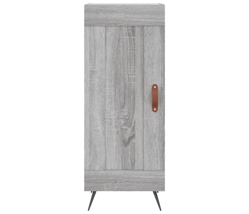 Aparador alto madera contrachapada gris Sonoma 34,5x34x180 cm