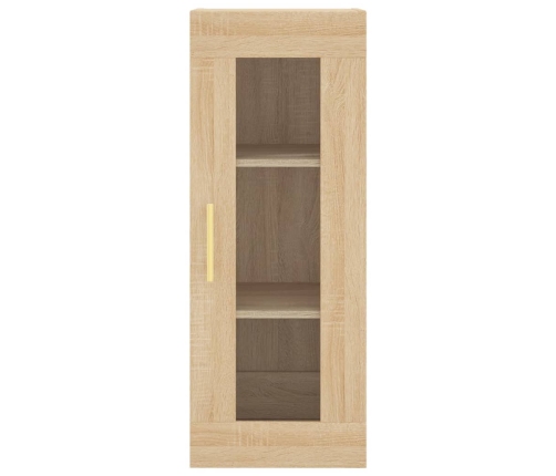 Aparador de madera contrachapada roble Sonoma 34,5x34x180 cm