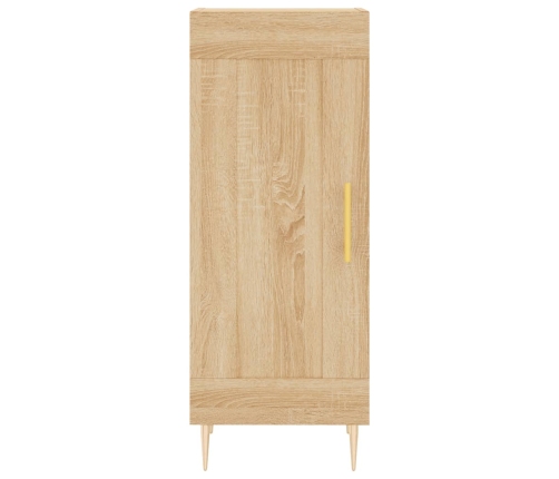 Aparador de madera contrachapada roble Sonoma 34,5x34x180 cm