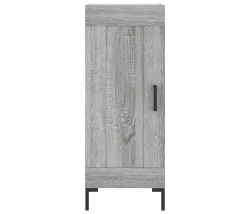 Aparador alto madera contrachapada gris Sonoma 34,5x34x180 cm