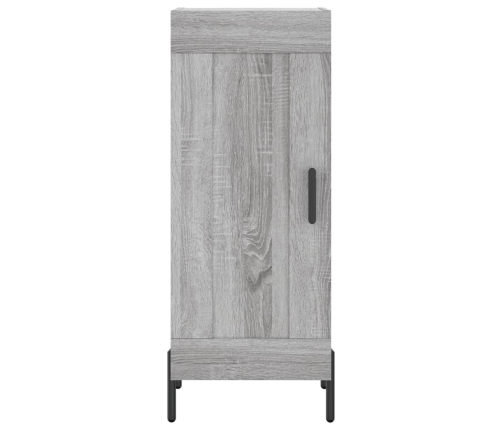 Aparador alto madera contrachapada gris Sonoma 34,5x34x180 cm