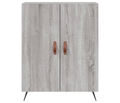 Aparador alto madera contrachapada gris sonoma 69,5x34x180 cm