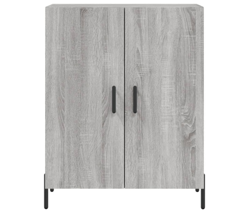 Aparador alto madera contrachapada gris sonoma 69,5x34x180 cm