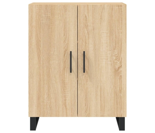 Aparador alto madera contrachapada color roble 69,5x34x180 cm