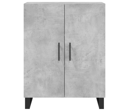 Aparador alto madera contrachapada gris hormigón 69,5x34x180 cm