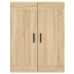 Aparador alto madera contrachapada color roble 69,5x34x180 cm