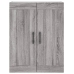 Aparador alto madera contrachapada gris sonoma 69,5x34x180 cm