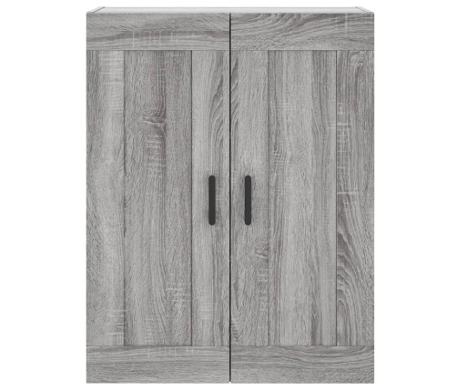 Aparador alto madera contrachapada gris sonoma 69,5x34x180 cm