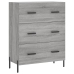 Aparador alto madera contrachapada gris sonoma 69,5x34x180 cm