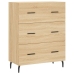 Aparador alto madera contrachapada color roble 69,5x34x180 cm