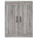 Aparador alto madera contrachapada gris sonoma 69,5x34x180 cm