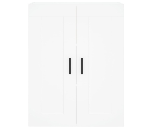 Aparador alto madera contrachapada blanco 69,5x34x180 cm