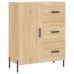 Aparador alto madera contrachapada color roble 69,5x34x180 cm