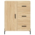 Aparador alto madera contrachapada color roble 69,5x34x180 cm