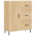 Aparador alto madera contrachapada color roble 69,5x34x180 cm