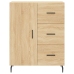 Aparador alto madera contrachapada color roble 69,5x34x180 cm